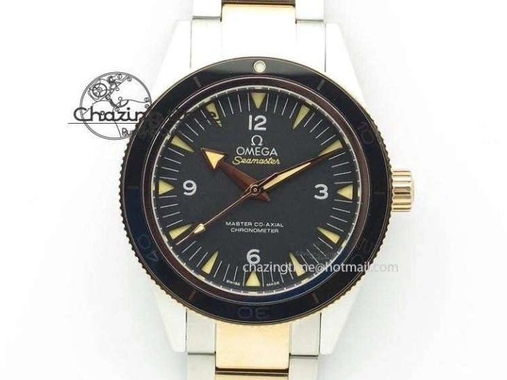 0327 TimelessDesign Speedmaster Moonwatch in Moonshine Gold YG RMF Best Edition YG Dial on Black Rubber Strap Manual Chrono 7834